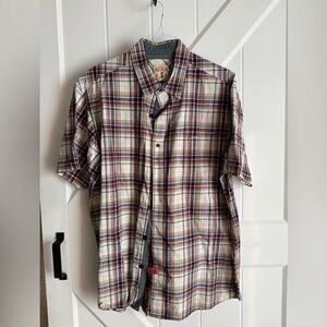 RedHead Men's Plaid Shirt - Red, Black, and White